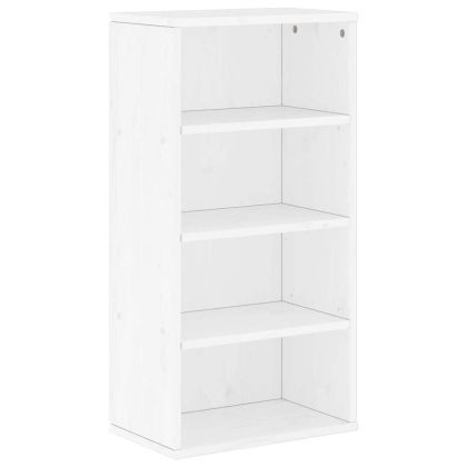 Страничен шкаф ODDA White 40x24x79 cm Масивна дървесина Бор