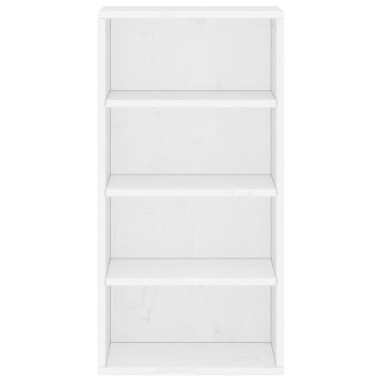 Страничен шкаф ODDA White 40x24x79 cm Масивна дървесина Бор