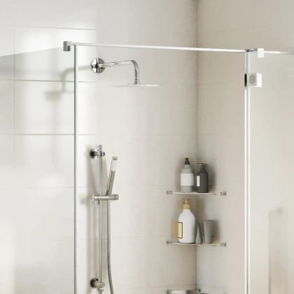 Дъждовна душ глава от неръждаема стомана 304 20x20 cm Square