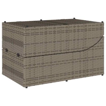 Сгъваем шезлонг с възглавница и място за съхранение Grey