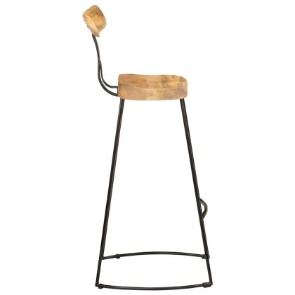 Бар табуретки, 2 бр, 49x43x103 см, мангово масив дърво