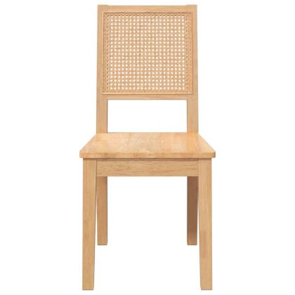 трапезни столове 2 бр. масивна дървесина гума