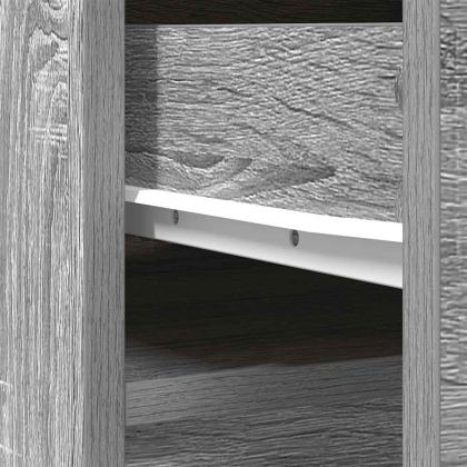 Висока дъска сив сонома 37,5x35x180 см инженерно дърво