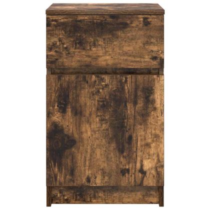 Нощни шкафчета 2 бр опушен дъб 39x35x65 см инженерно дърво