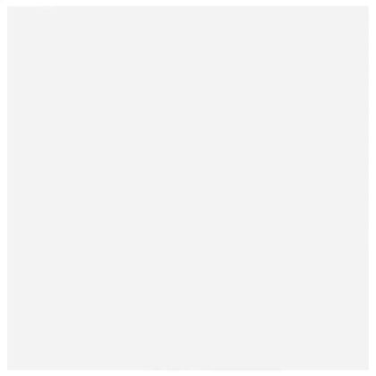 Масичка за кафе с чекмеджета, бяла 70,5x70x40 см