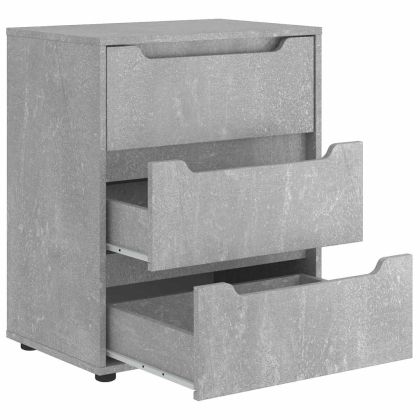 Бюфет "VISNES" Бетон сив 60x40x73 cm Инженерна дървесина