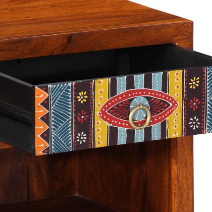 Нощно шкафче 2 бр. 40x35x45 см Масивна дървесина Акация