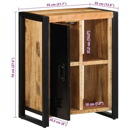 Шкаф 55x35x70 cm Масивна груба дървесина Манго