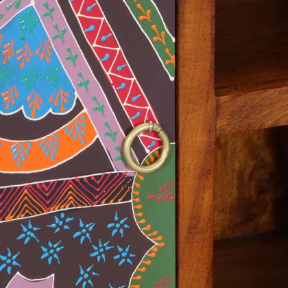 Бюфет Multicolour 90x35x60 Масивна дървесина Акация