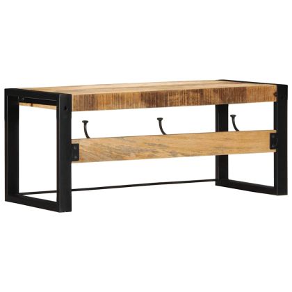 Закачалка за палта 80x35x35 cm Масивна груба дървесина Манго