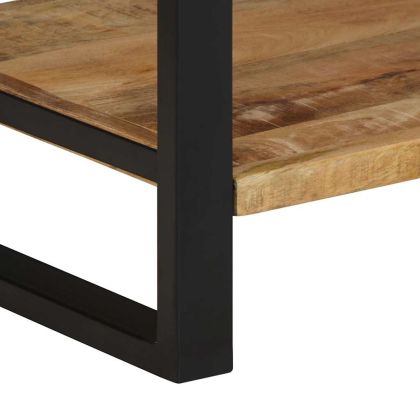 vidaXLS Закачалка за дрехи 80x40x190 cm Масивна груба дървесина Манго