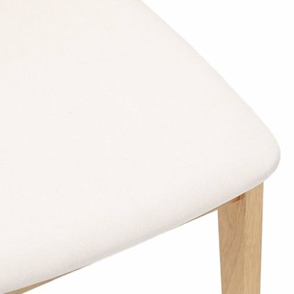 Трапезни столове с възглавници 2 бр масивна дървесина гума