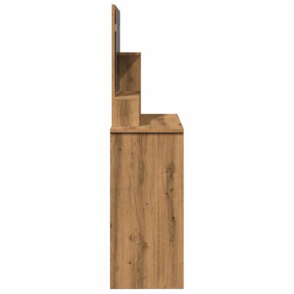 Тоалетка с огледало, дъб артизан, 86,5x35x136 см