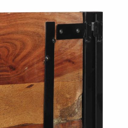 Табла за глава 120 cm от масивна дървесина и желязо