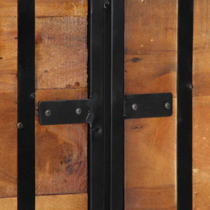 табла за глава 160 cm от масивна дървесина и желязо