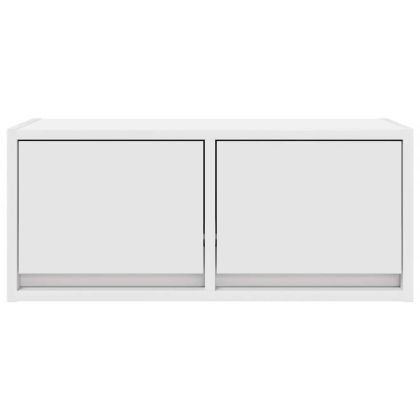 ТВ шкаф бял 60x31x25,5 cm Изработена дървесина