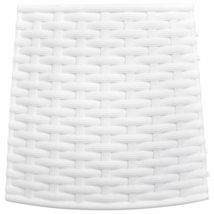 Пола за коледна елха бяла Ø65x23 cm пластмаса