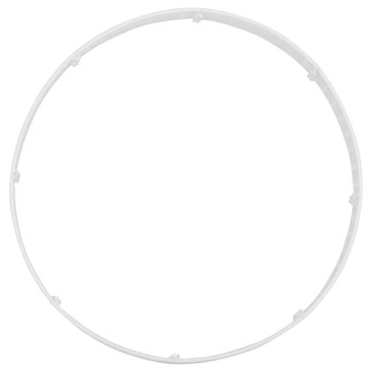 Пола за коледна елха бяла Ø65x23 cm пластмаса