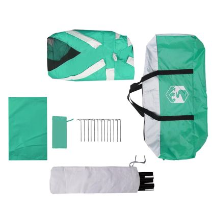 Шатра за басейн с подвижна муха & Мрежести стени Морско зелено