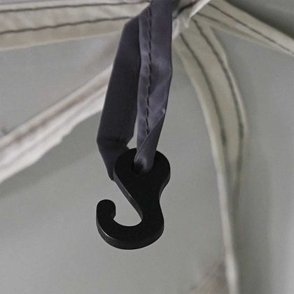 Шатра за басейн с подвижна муха & Мрежести стени Сива 510x510cm