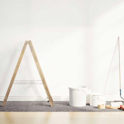 Неплъзгаща се поларна материя за бояджии 10 м 180 g/m² Сива