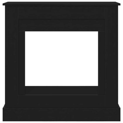 Камина Surround Черен дъб 90x30x90 cm Инженерна дървесина