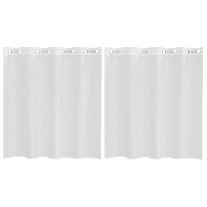 Пердета от воал с втулки, 2 бр, бяло