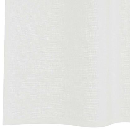 Пердета от воал с прът джобове, 2 бр, бяло