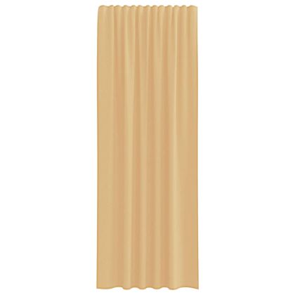 Воалени завеси с примки, 2 бр, бели, 140x245 см