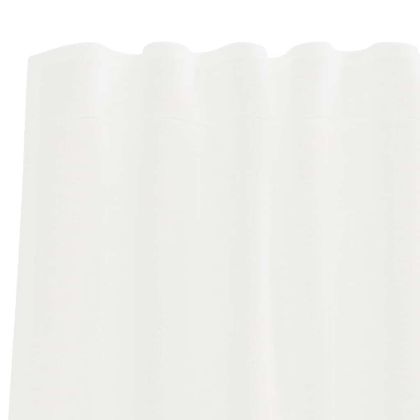 Воалени завеси с примки, 2 бр, бели, 140x245 см