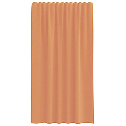 Воалени завеси с примки, 2 бр, tеракота, 140x175 см