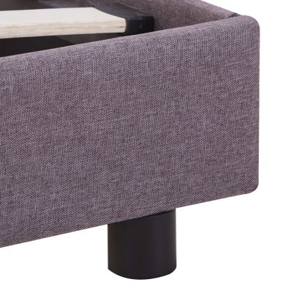 Рамка за легло без матрак Таупе 135x190 см