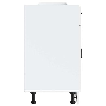 Кухненски шкаф, "Kalmar", бял, инженерно дърво