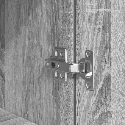 Висок шкаф, сив сонома, 70x35x180 см, инженерно дърво