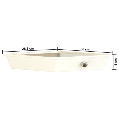 XXL Мобилна количка за съхранение 15 чекмеджета бяла пластмаса