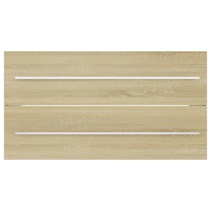 Комплект мебели за баня от 2 части, дъб сонома, ПДЧ