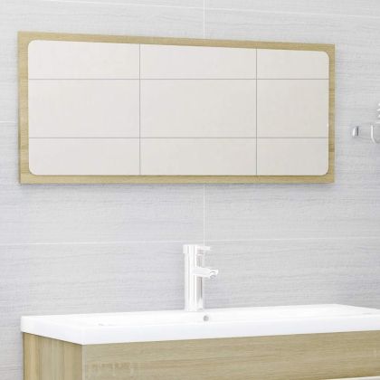 Комплект мебели за баня от 2 части, дъб сонома, ПДЧ