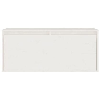 ТВ шкафове, 3 бр, бели, бор масив