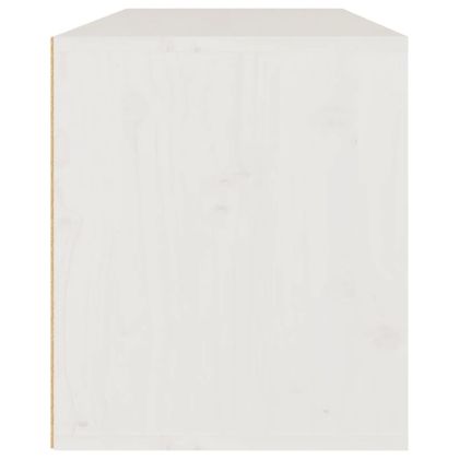 ТВ шкафове, 3 бр, бели, бор масив