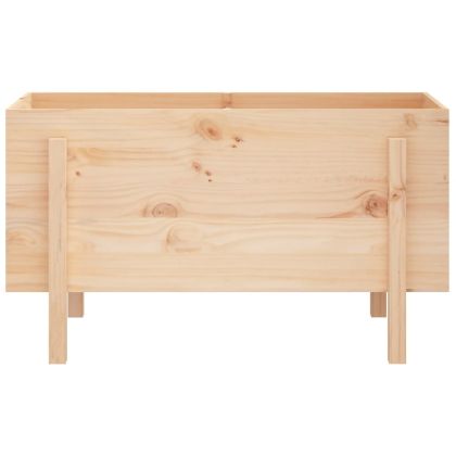 Градинско повдигнато легло, 101x50x57 см, бор масив