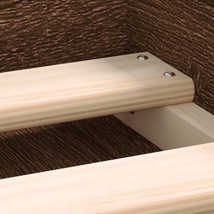 Рамка за легло, кафяв дъб, 120x190 см, Small Double