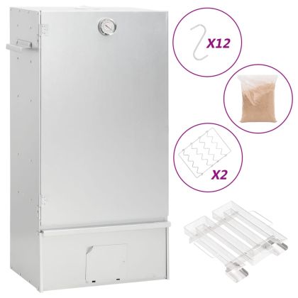 Барбекю пещ димогенератор за студено пушене поцинкована стомана