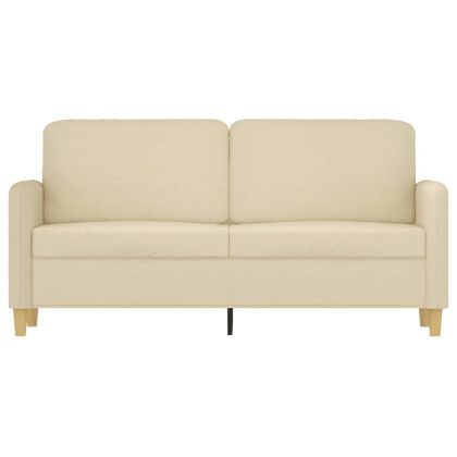 2-местен диван, кремав, 140 см, текстил