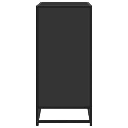 Бюфет, черен, 68x35x76 см, инженерно дърво