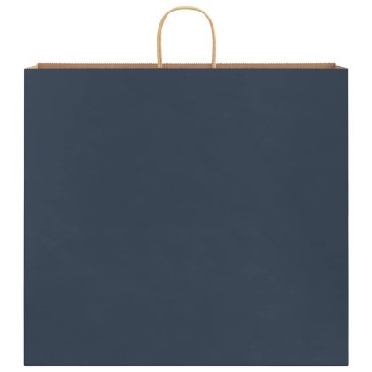 Хартиени торбички 250 бр с дръжки сини 54x15x49 см