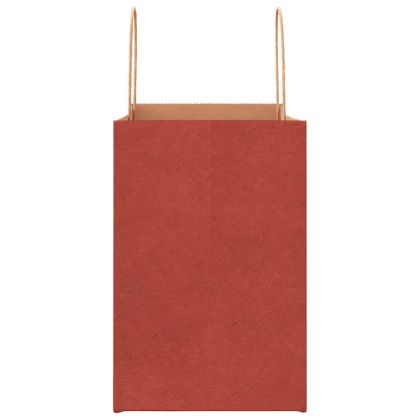 Хартиени торбички 250 бр с дръжки червени 26x17x25 см