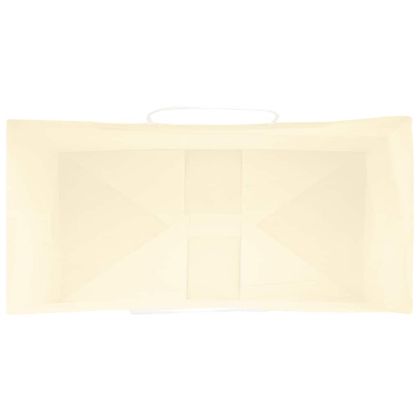 Хартиени торбички 50 бр с дръжки жълти 21x11x36 см