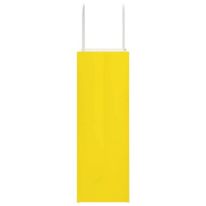 Хартиени торбички 250 бр с дръжки жълти 21x11x31 см