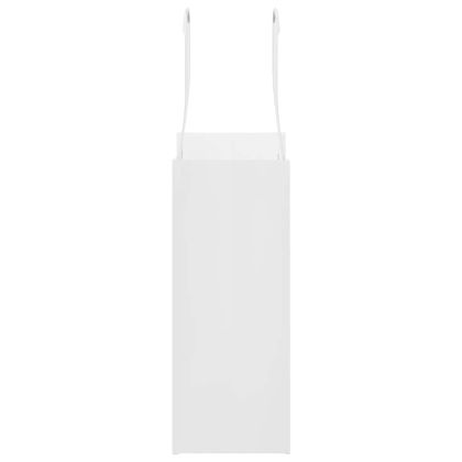 Хартиени торбички 50 бр с дръжки бели 15x8x21 см