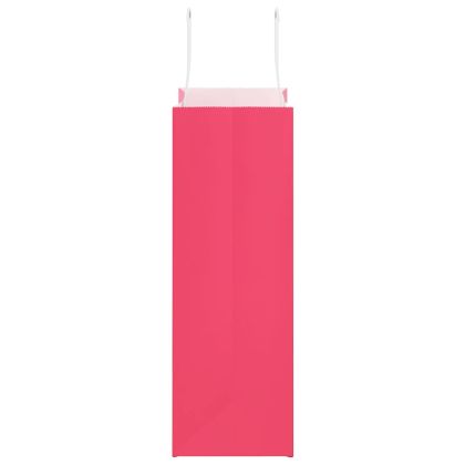 Хартиени торбички 250 бр с дръжки розови 21x11x31 см